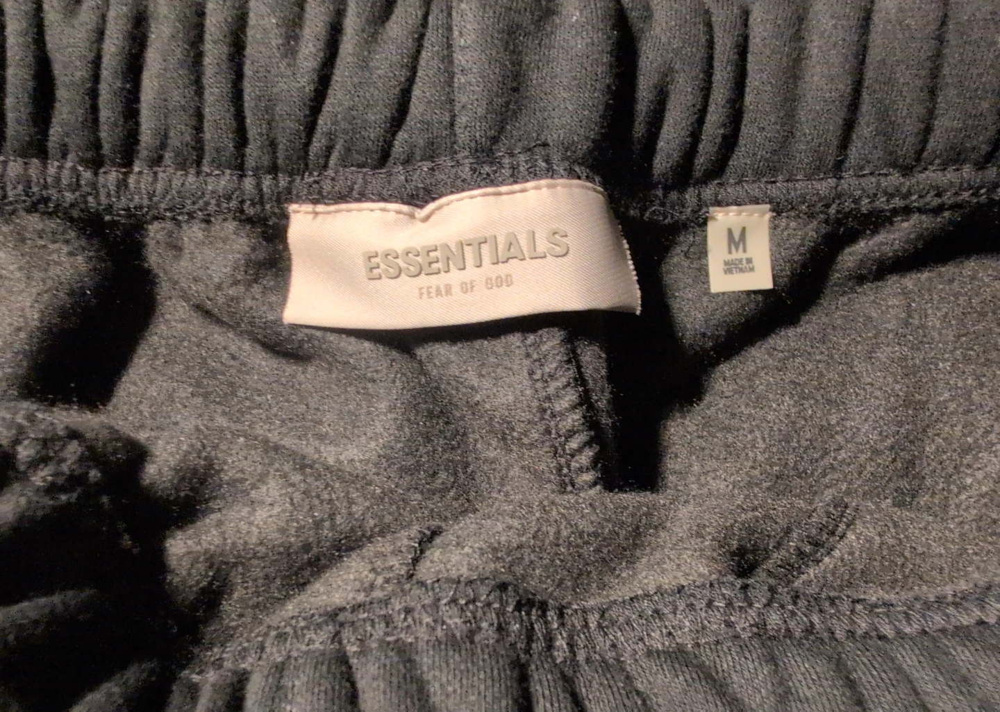 ESSENTIALS Fear of God Sweat Shorts in Stretch Limo Black - photo 4