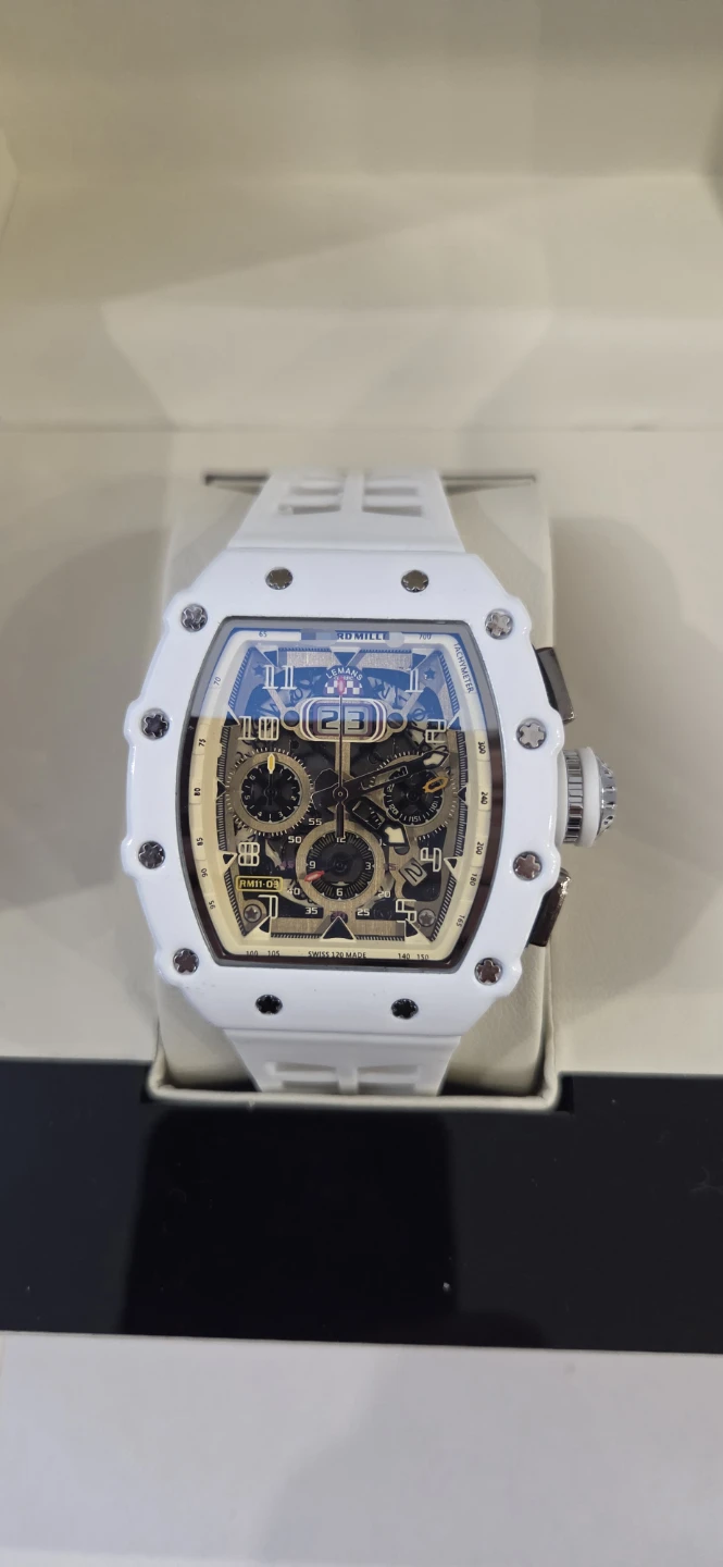 ⌚ RM Luxury Style Watch – White - photo 2