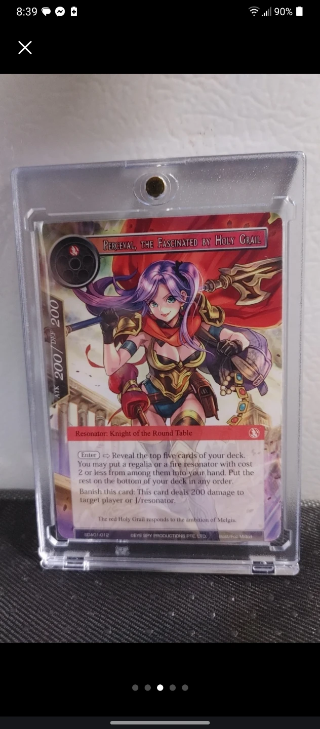 Perceval - Fascinated by Holy Grail -FoW TCG