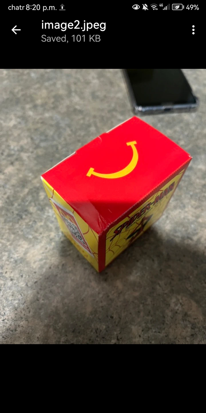 DAMAGED McDonalds Canada Spider-Man Brand New Day Happy Meal Toy - photo 2