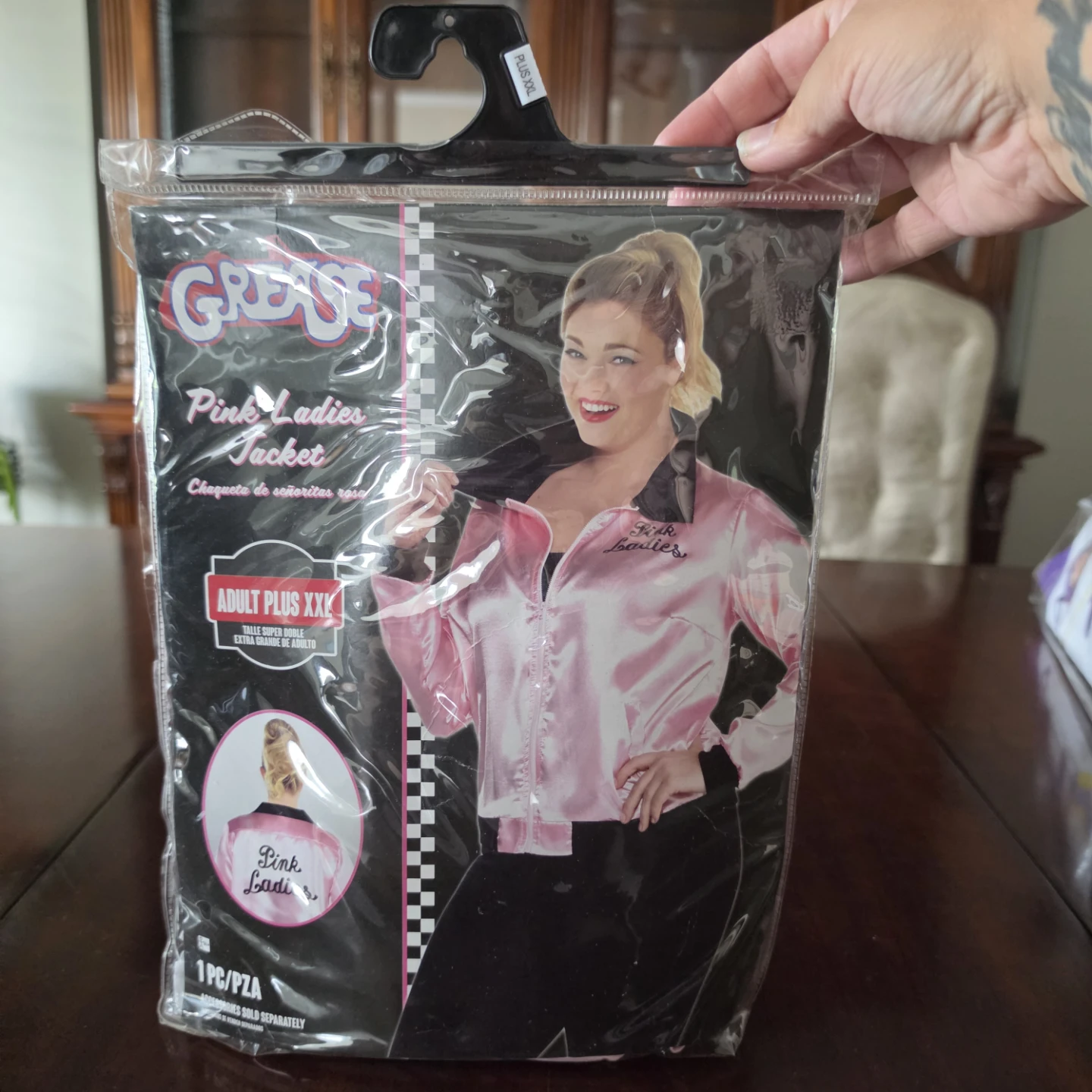 XXL Grease Pink Ladies Jacket Costume - EEUC