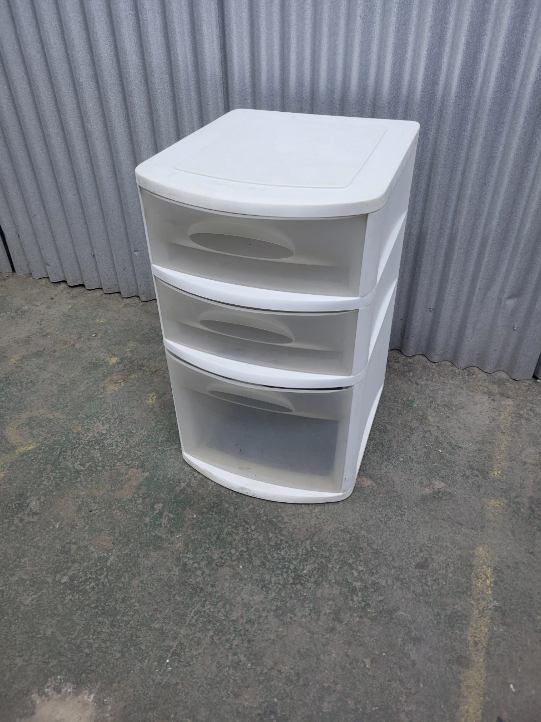 Sterilite White 3 Drawer Storage Unit