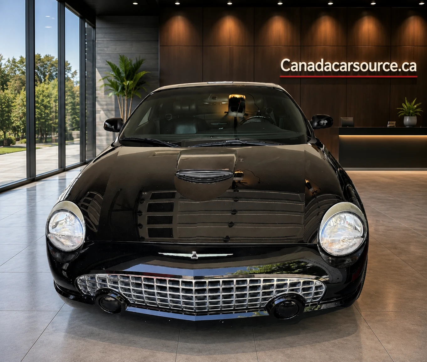 2000 Black Ford Thunderbird Convertible