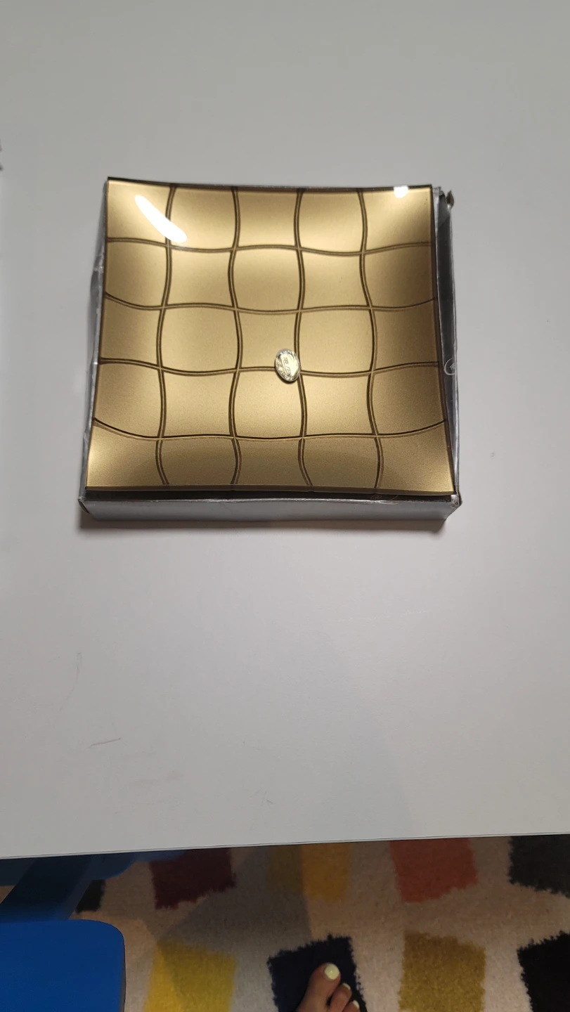 Gold Decorative Square Tray - photo 2
