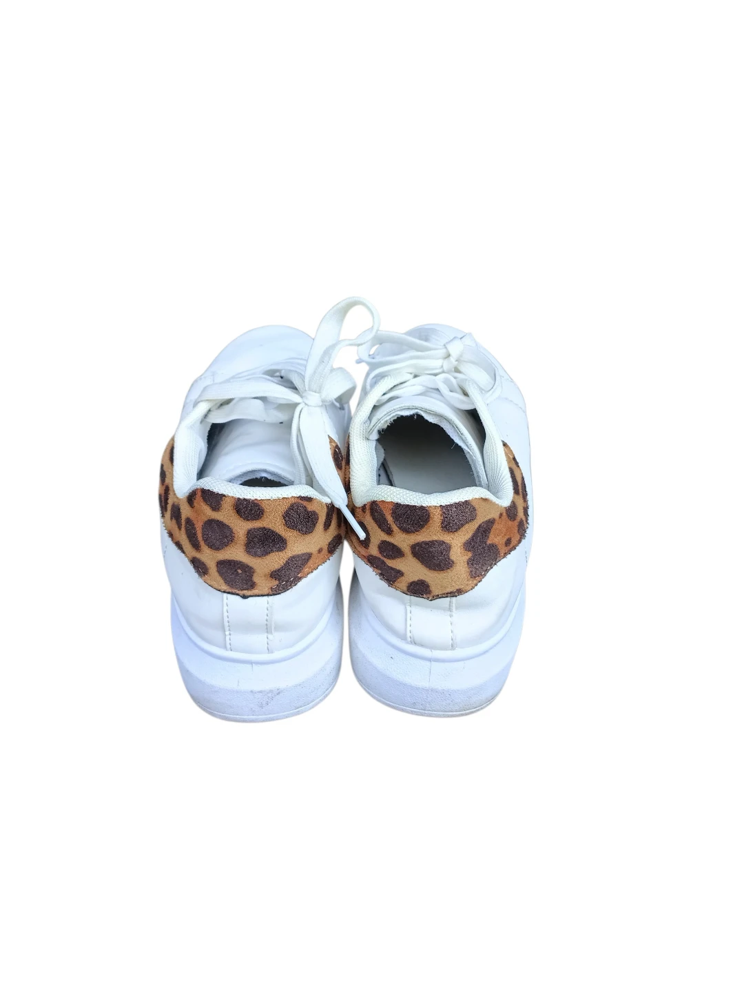 White Leopard Accent Fashion Sneakers - photo 2