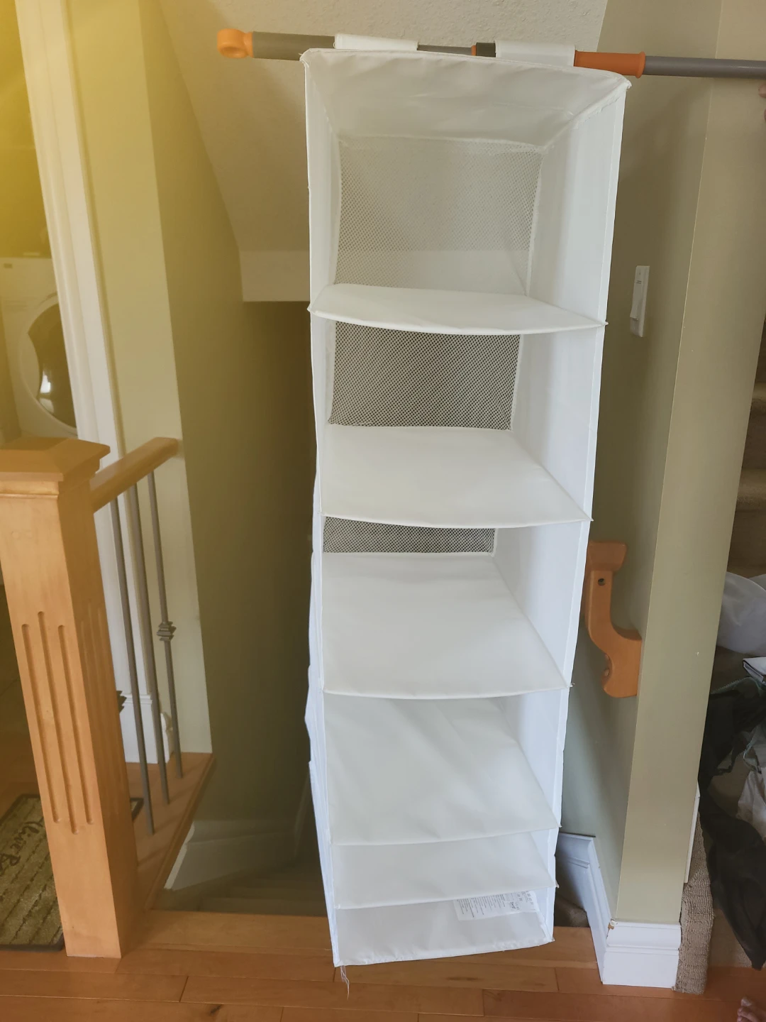 White Hanging Closet Organizer Shelves