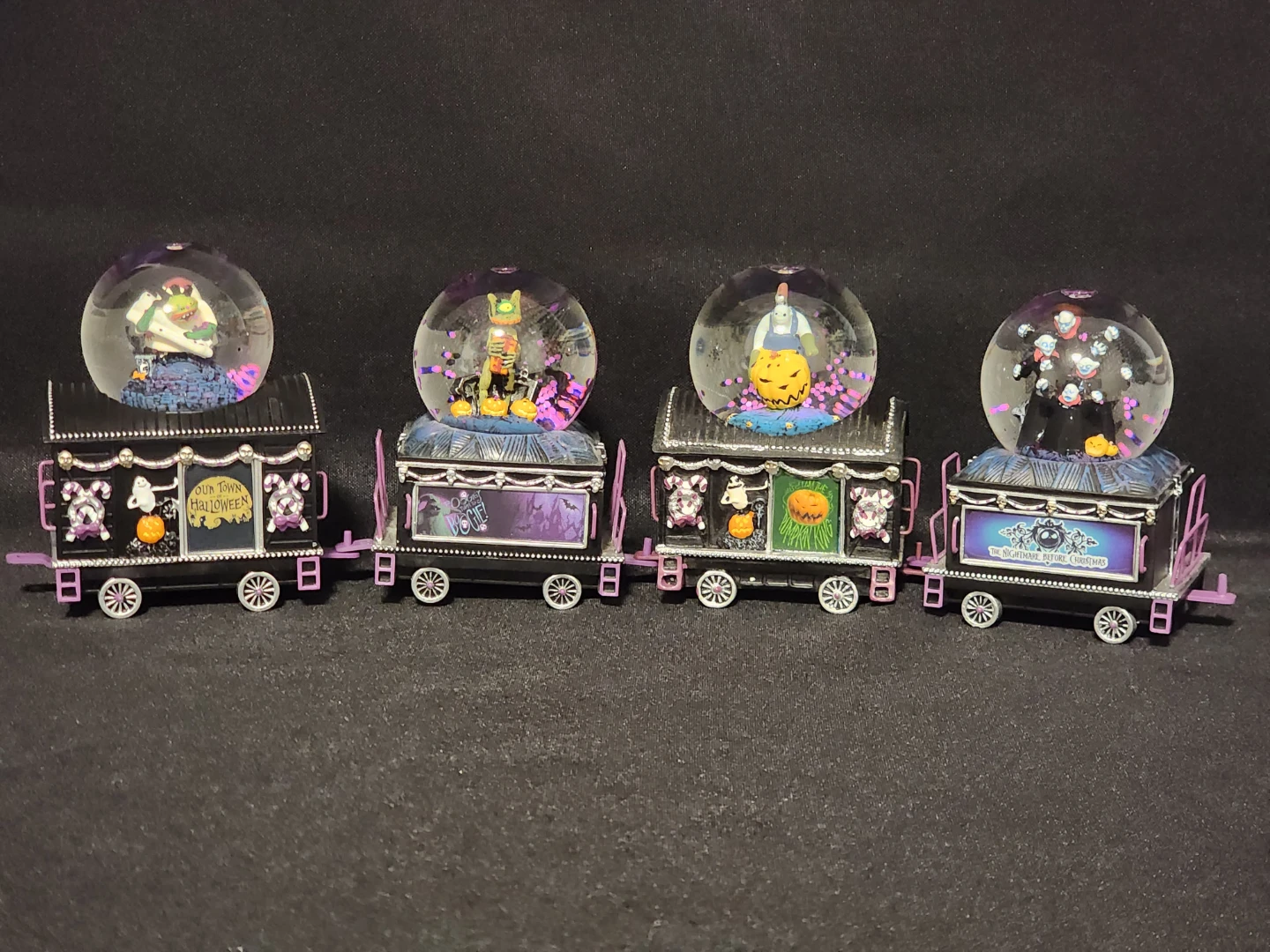 Part 3: Tim Burton's-GLITTER GLOBE TRAINS-$70CAD EACH