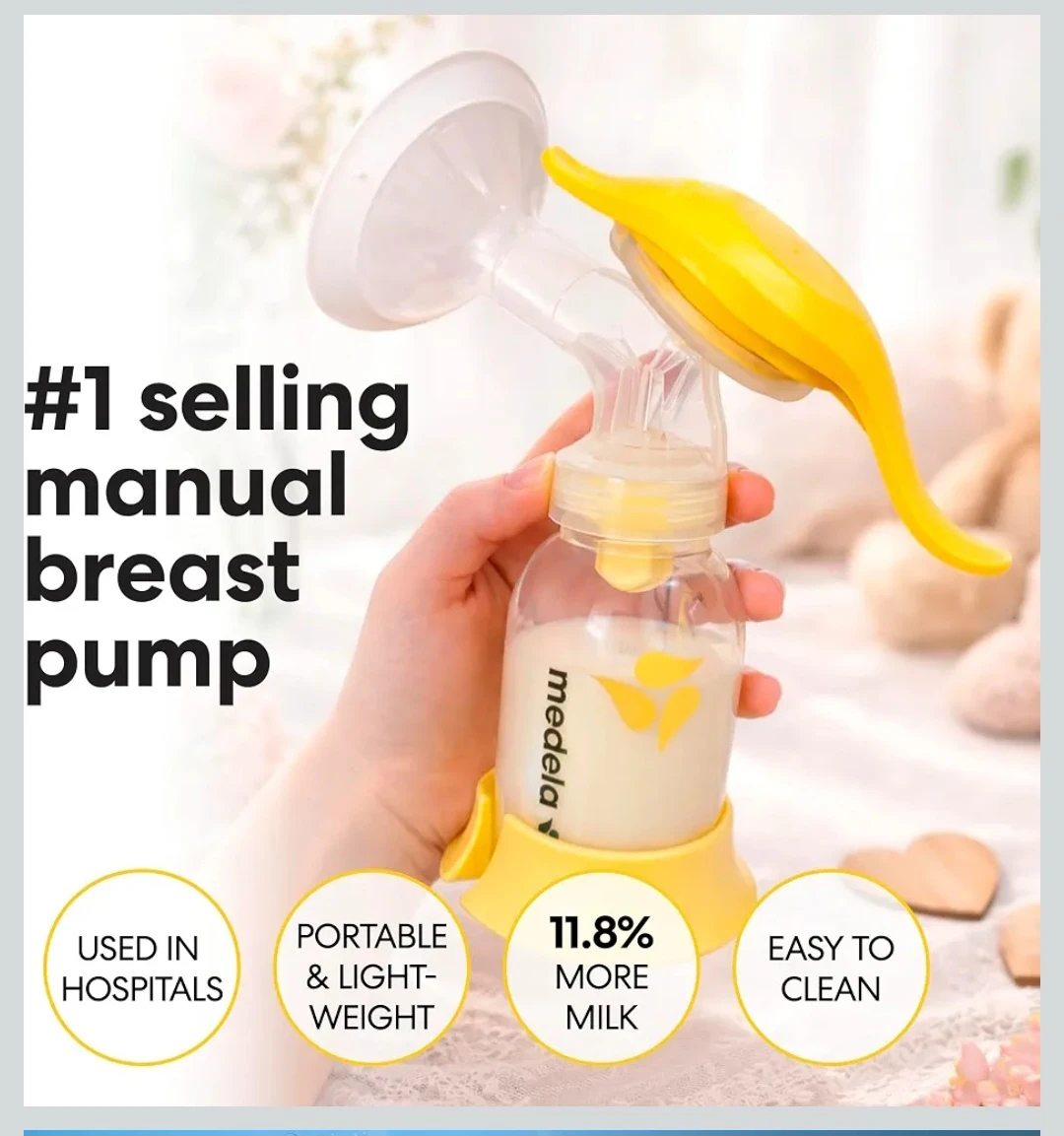 Medela Harmony Manual Breast Pump - photo 2