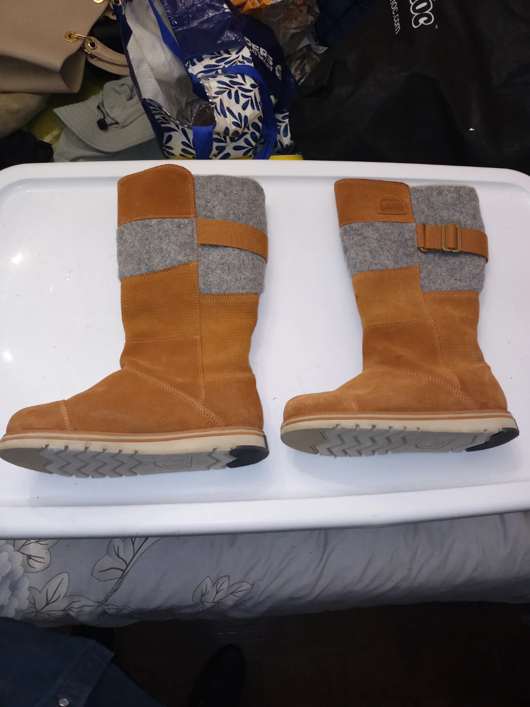 Sorel Women's Tall Suede Boots - Size 8