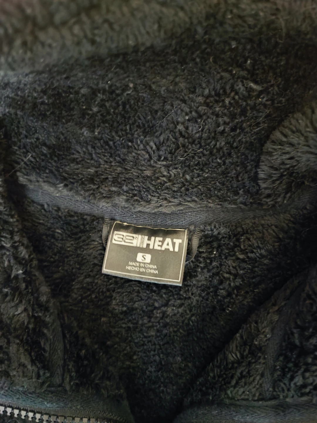 SEATHEAT Black Fleece Jacket Size S - photo 2
