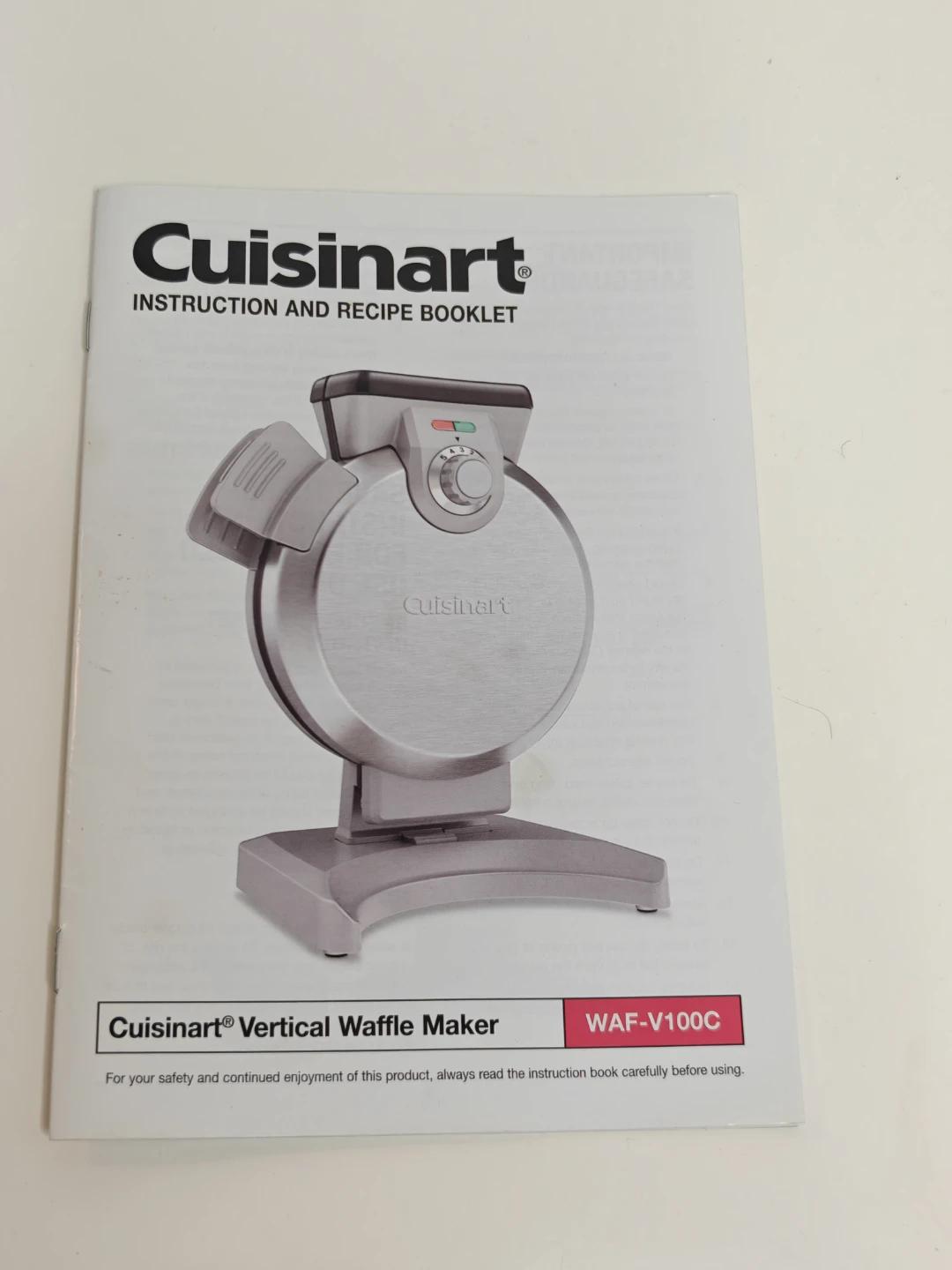 Cuisinart Vertical Waffle Maker WAF-V100C - photo 5