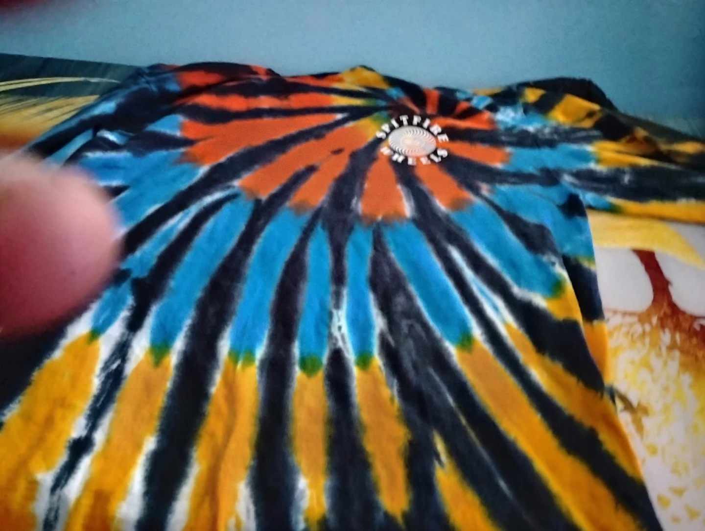 Spitfire Wheels Tie-Dye Long Sleeve T-Shirt Medium - photo 2