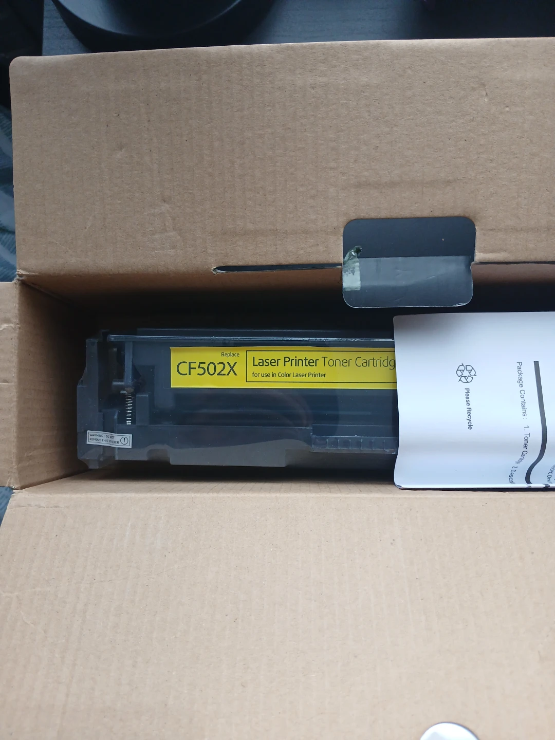 Cuxwill 202X Yellow Laser Toner Cartridge CF502X CF400A - photo 2