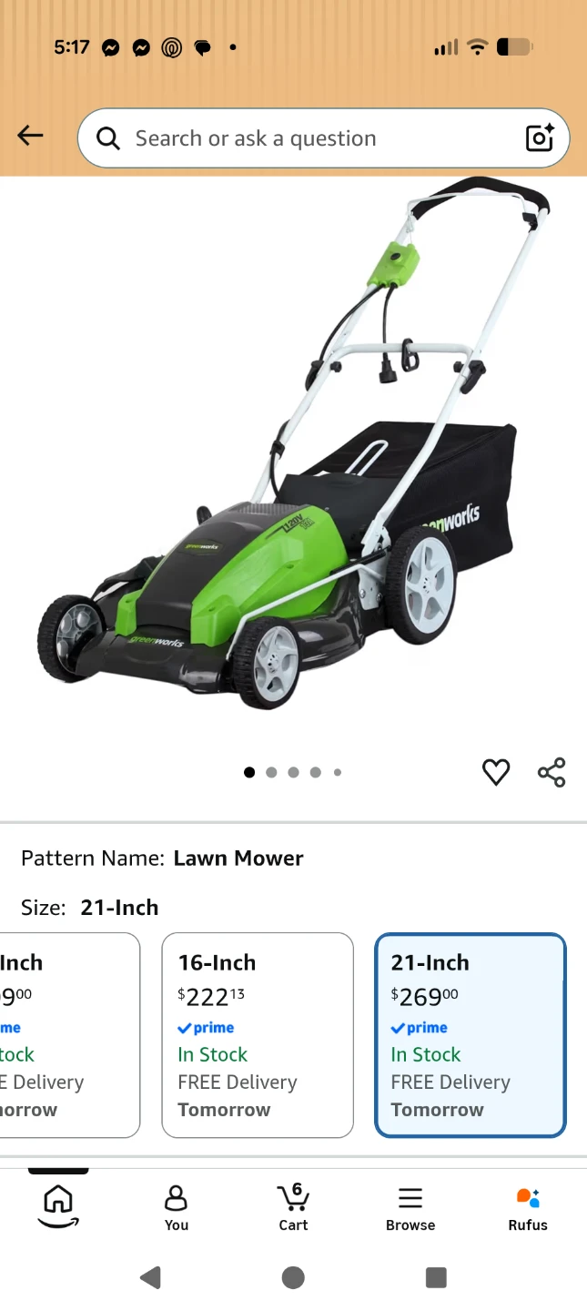 Greenworks 21-Inch Lawn Mower