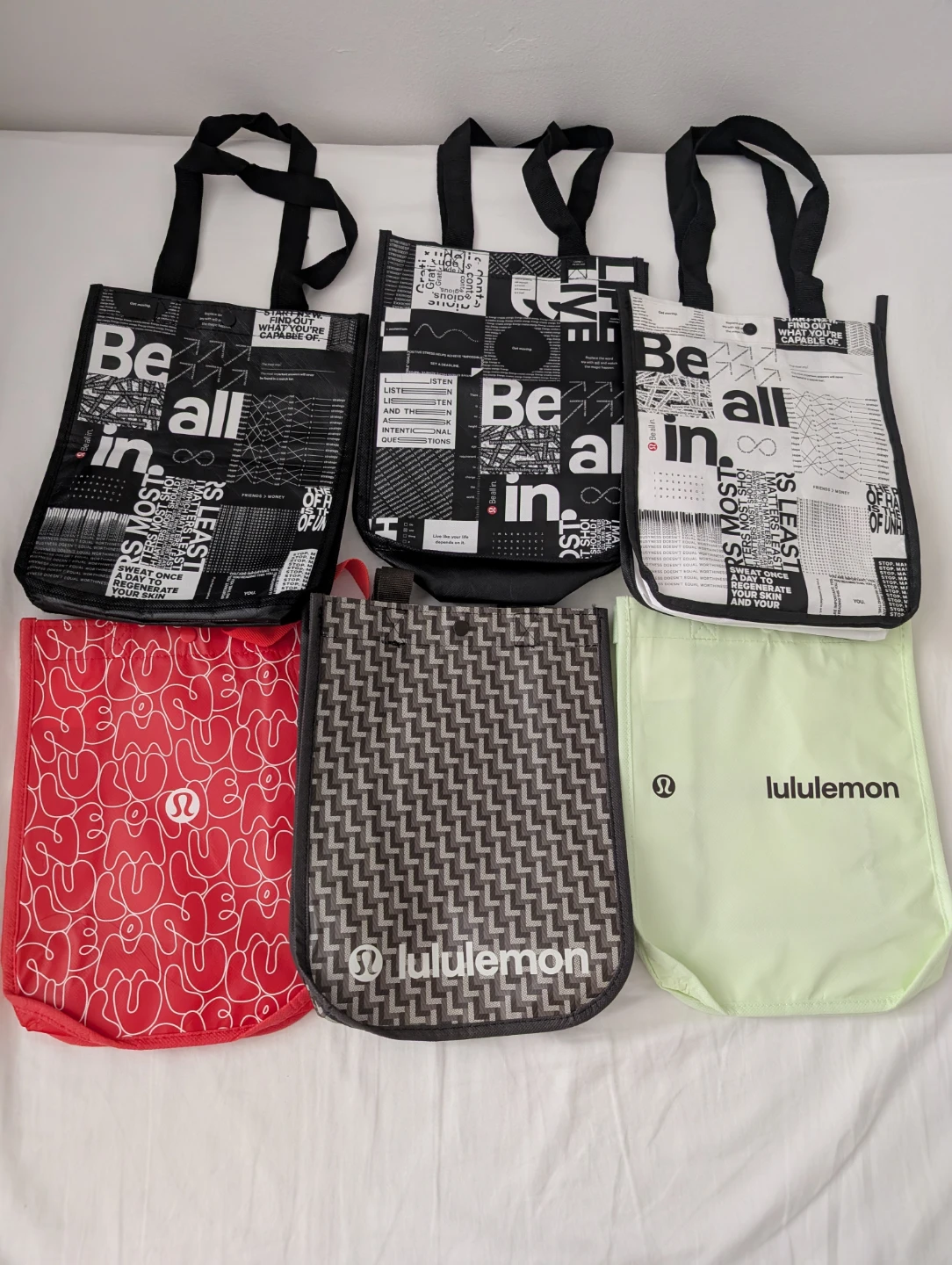 Brand New Lululemon Reusable Shopping Bag Tote Bag Limited