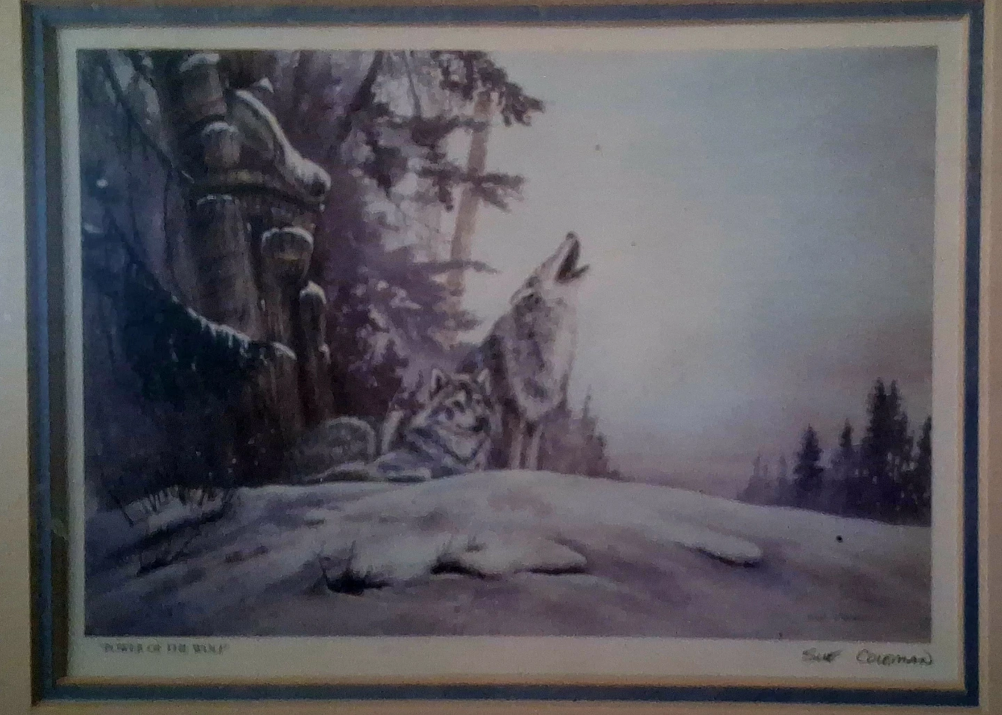 Wolf Print- Artist=Sue Coleman(TORCH OF THE WOLF) - photo 2