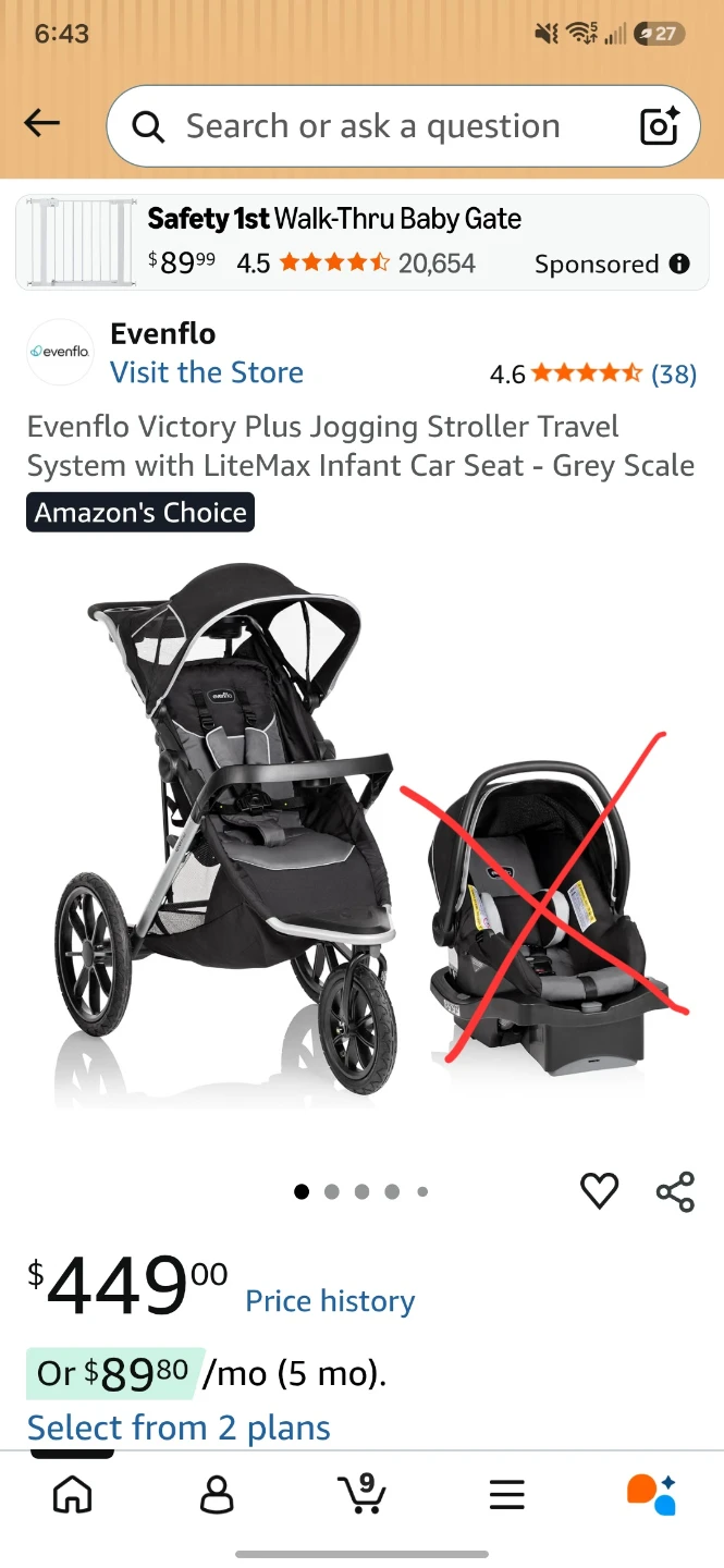 evenflo stroller