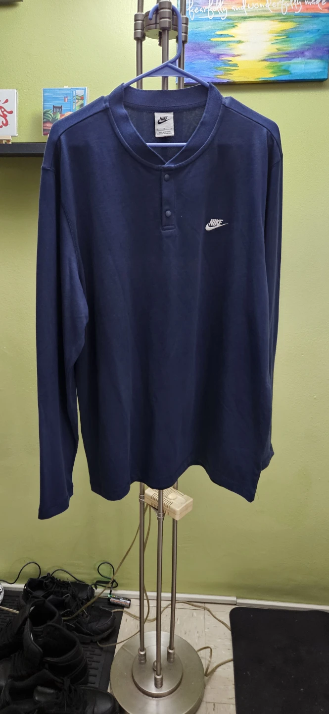 Nike Long Sleeve Henley Shirt