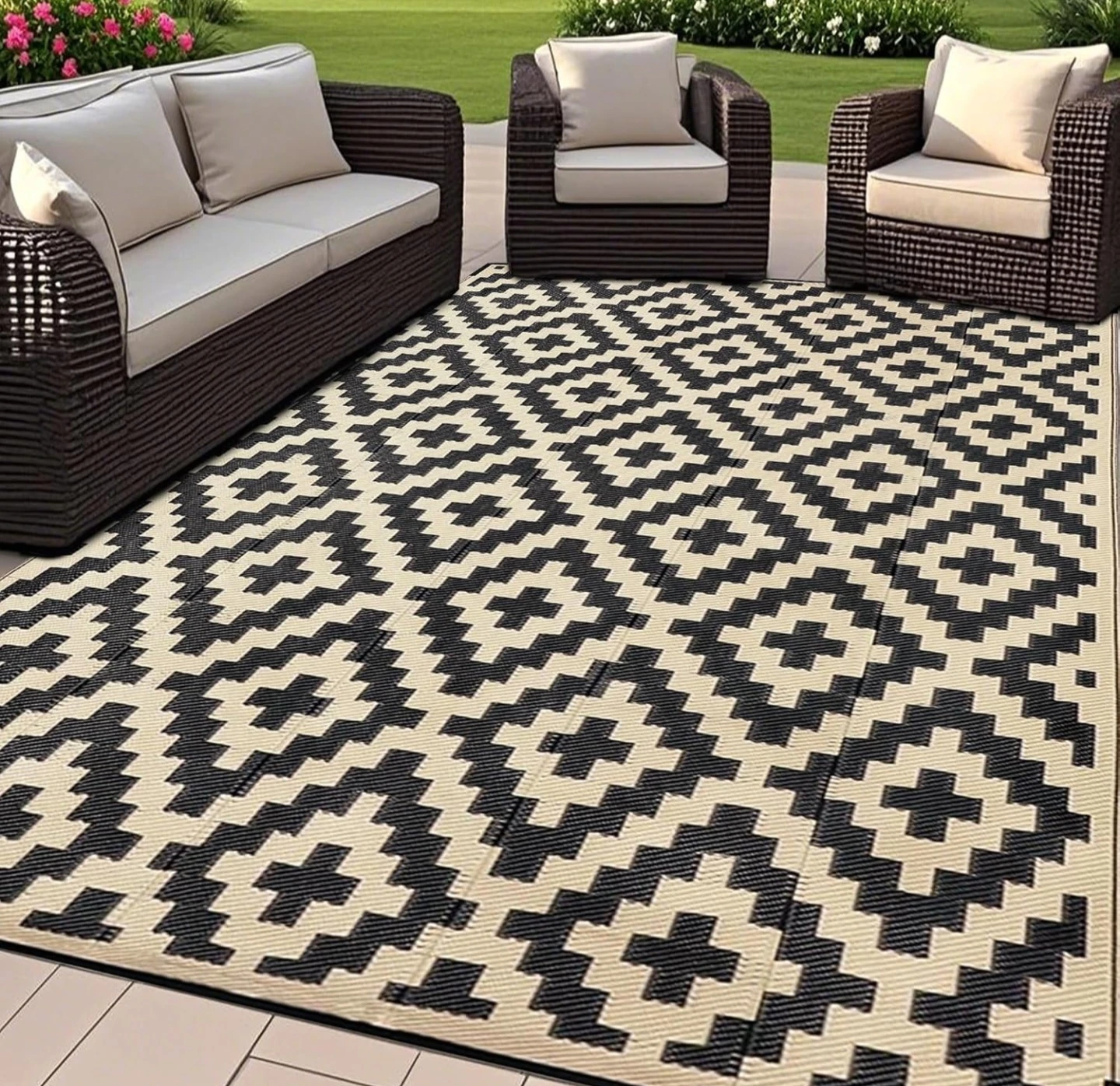 Brand New Outdoor Area Rug - 6ft x 9ft - photo 2