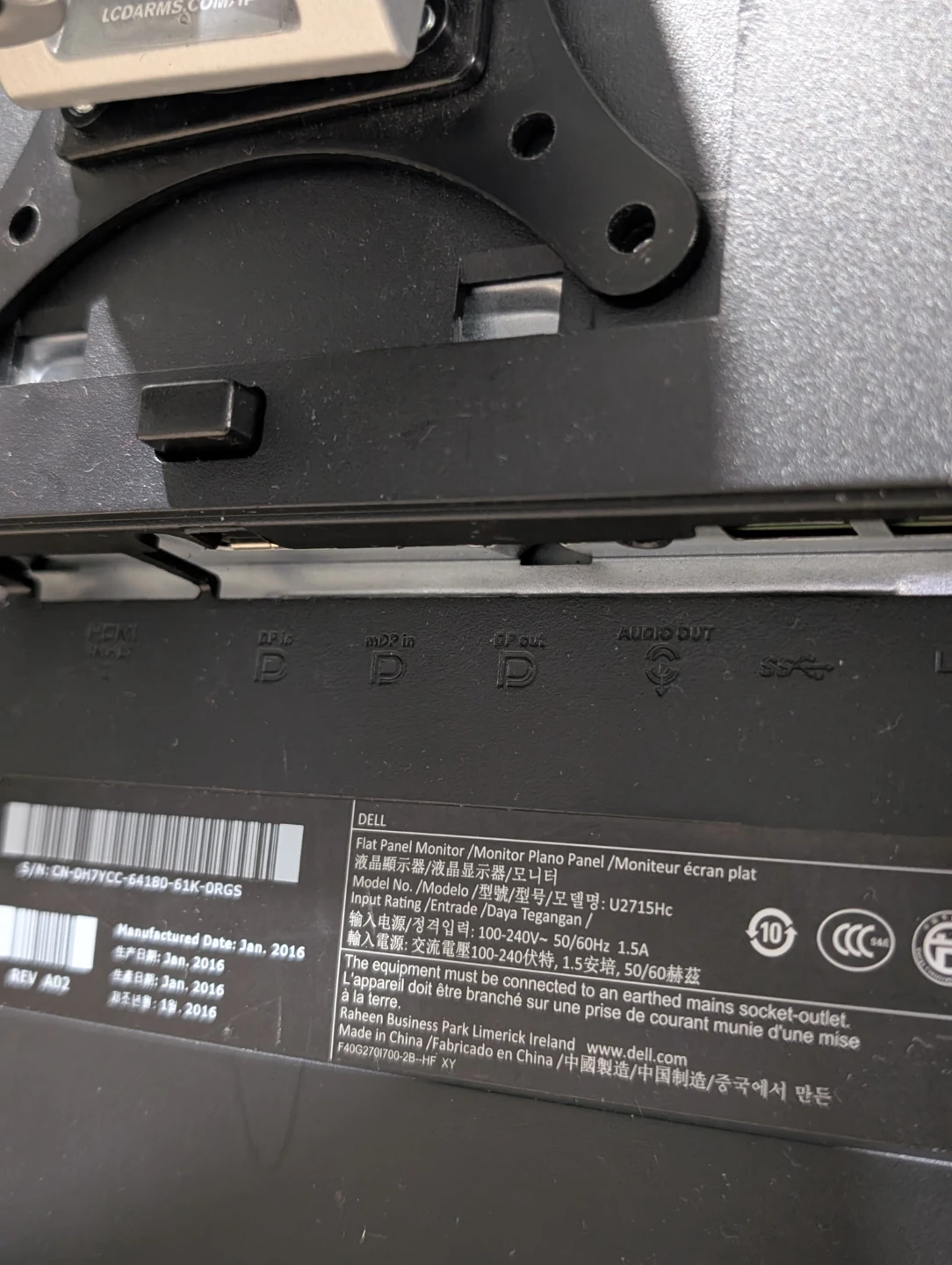 Silver Monitor Desk Mount Arm (Heavy Duty) - photo 5