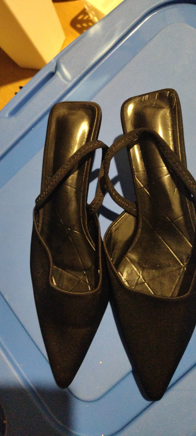 Black Slingback Heels
