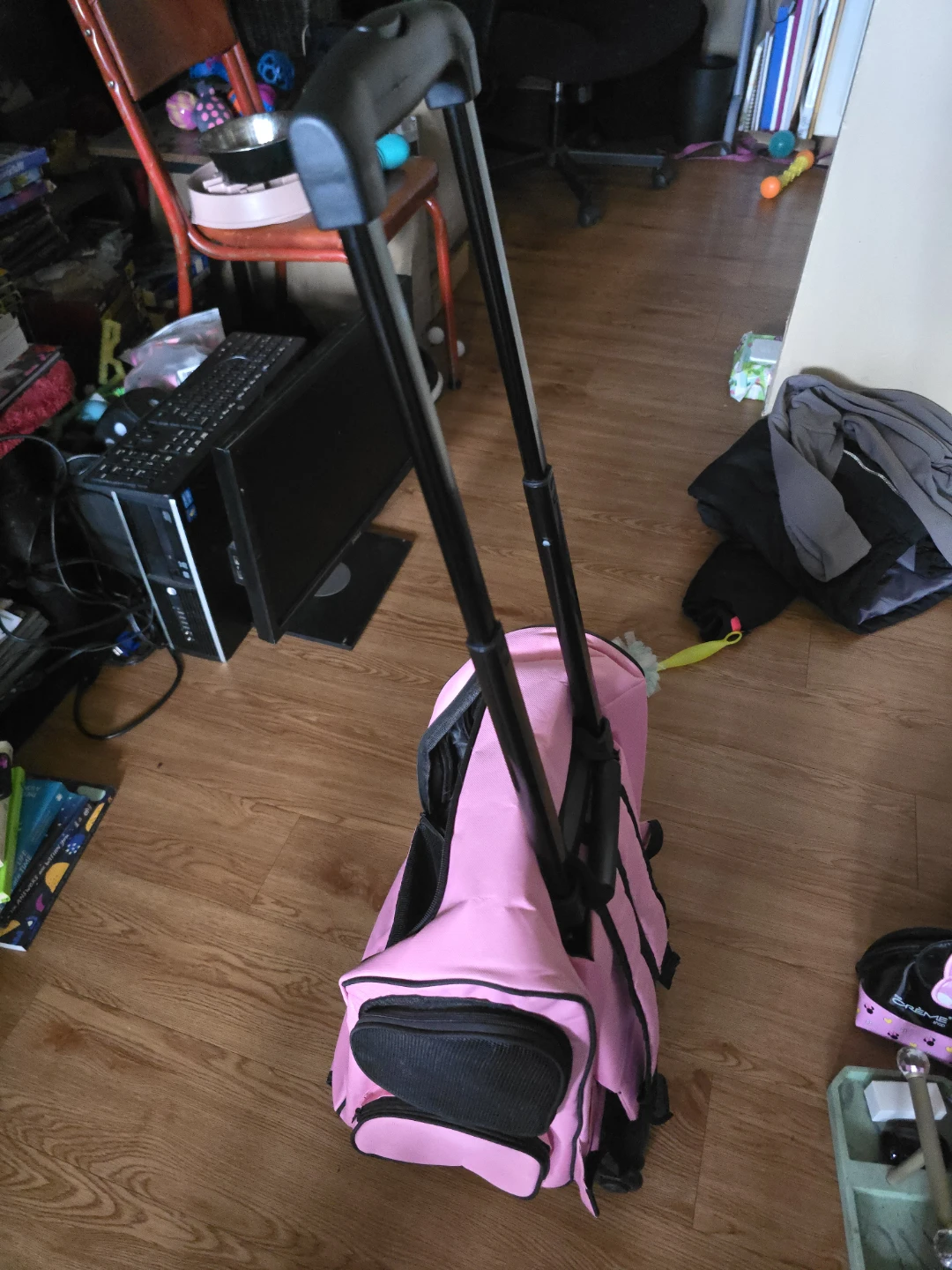 Pink Rolling Pet Carrier Backpack - photo 4