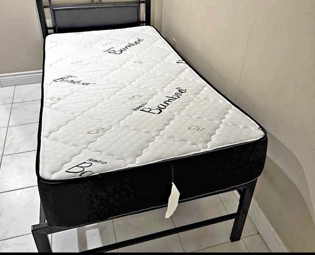 Hybrid Bamboo Mattress and bed fream