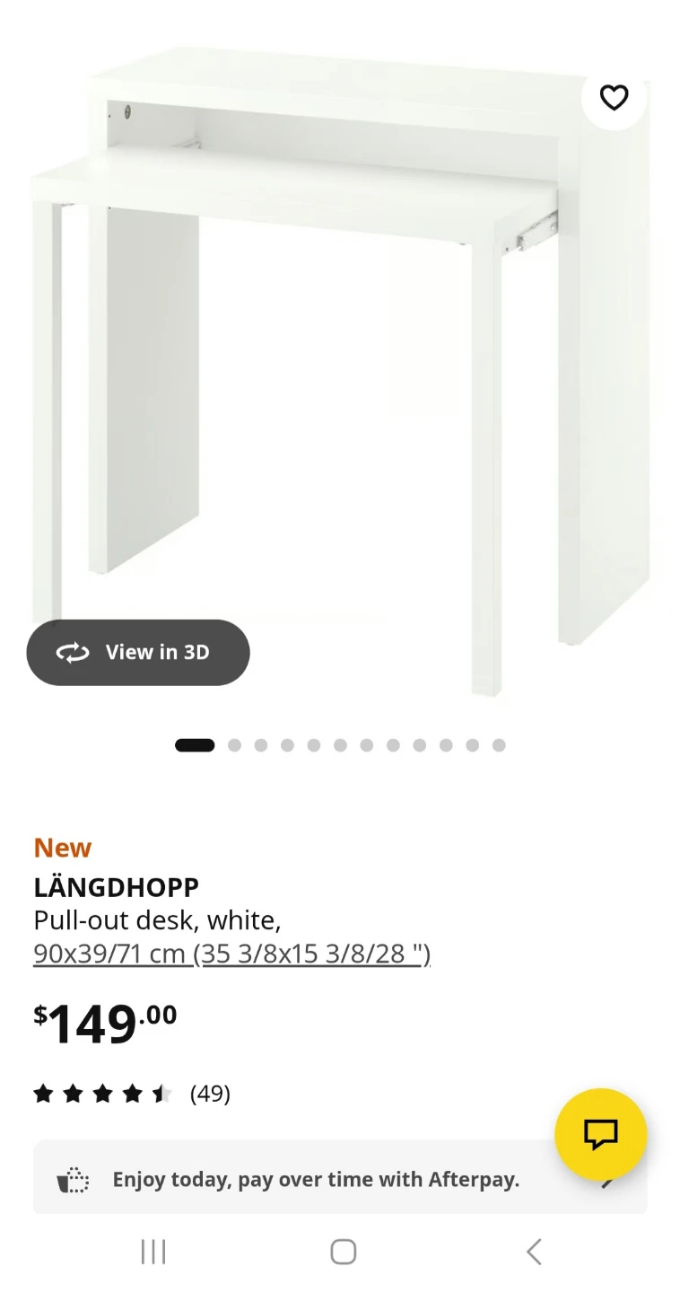 IKEA LÄNGDHOPP Pull-out Desk - photo 3