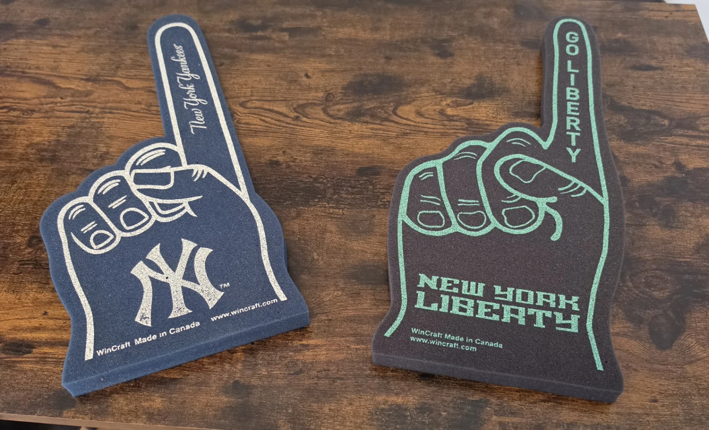New York Yankees & Liberty Foam Finger Bundle