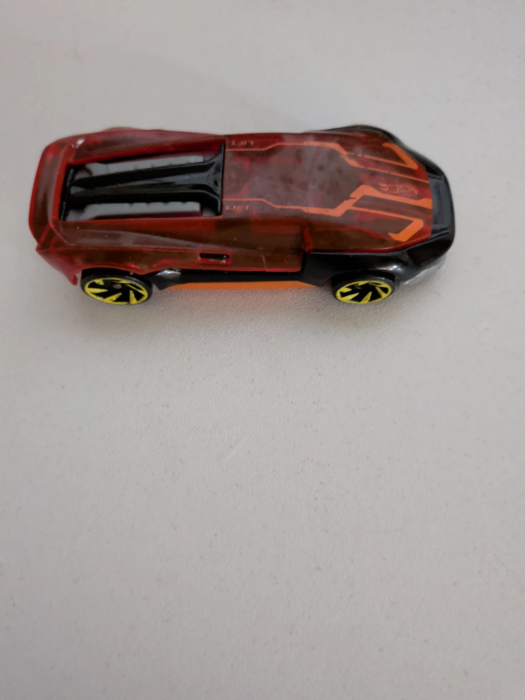 Hot Wheels Red Translucent Toy Car