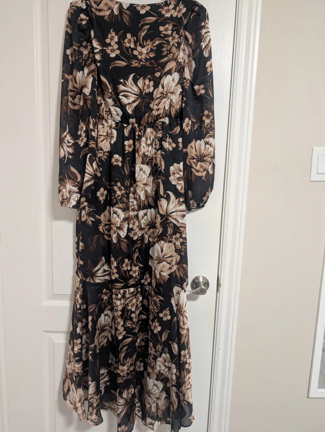 Floral Print Maxi Dress with Ruffle Detail - photo 4