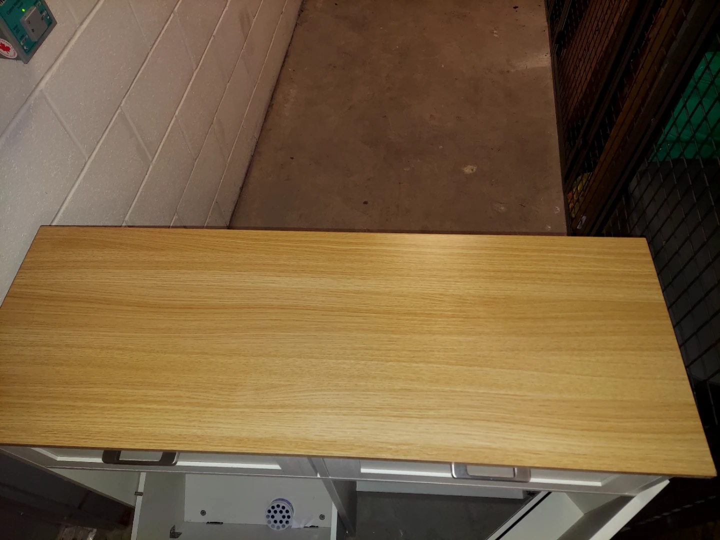White Cabinet with Wood Top - photo 4