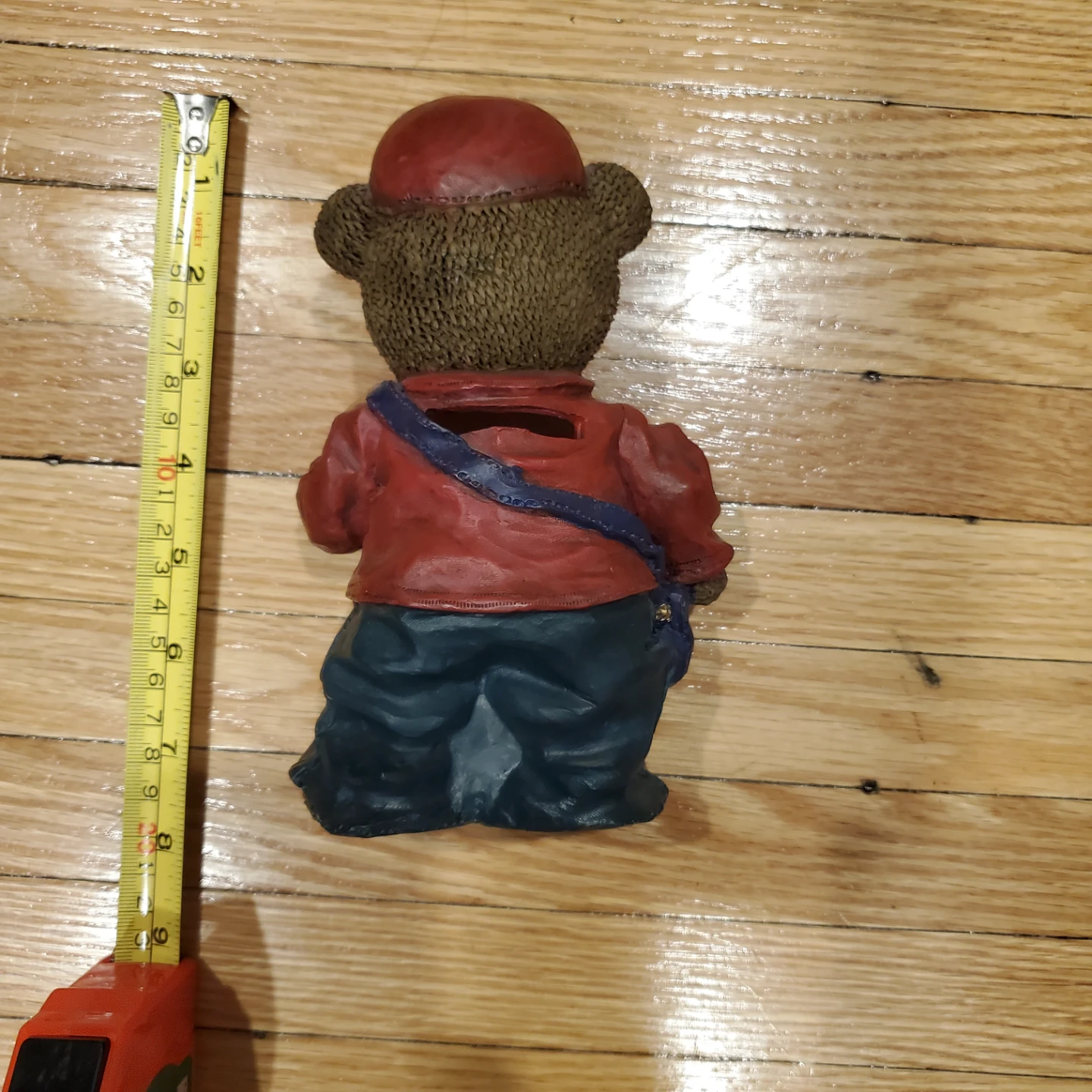 Vintage Teddy Bear Mail Carrier Coin Bank - photo 2