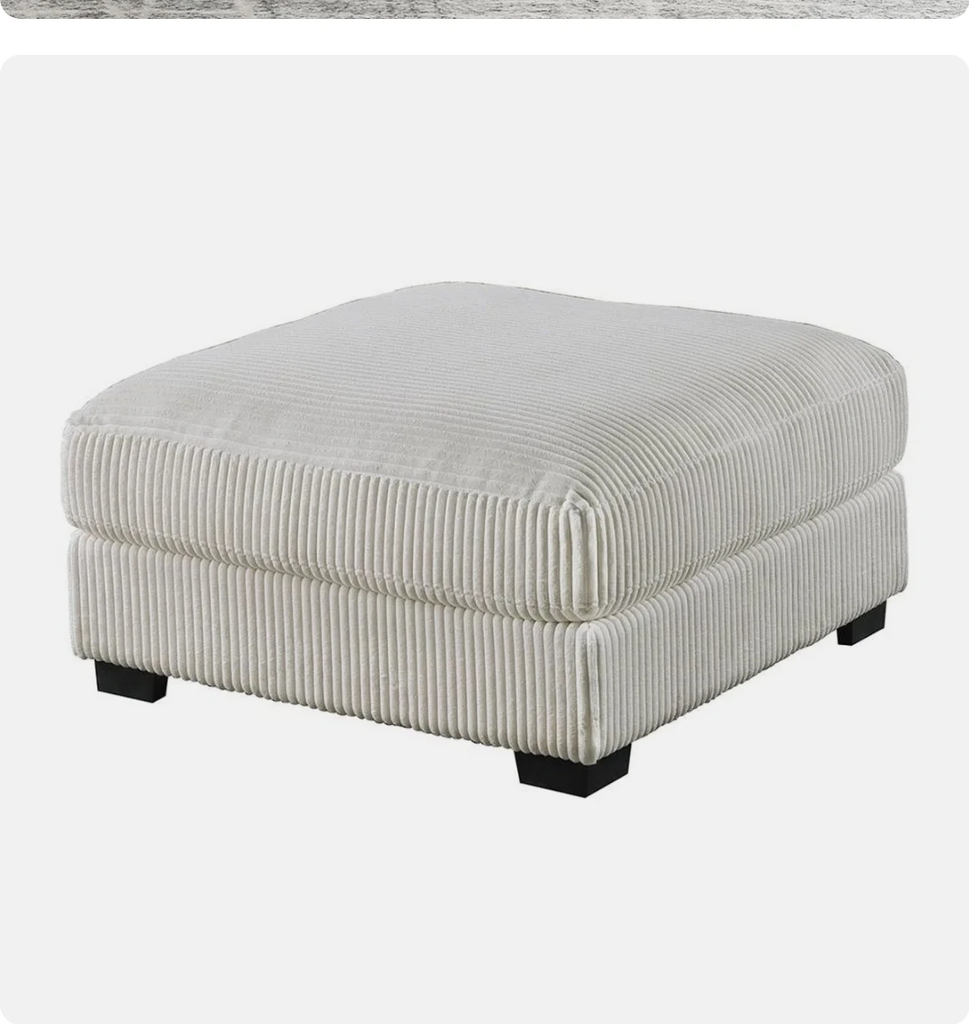 New -Wayfair Benzara Joana Cocktail Ottoman Beige - photo 4