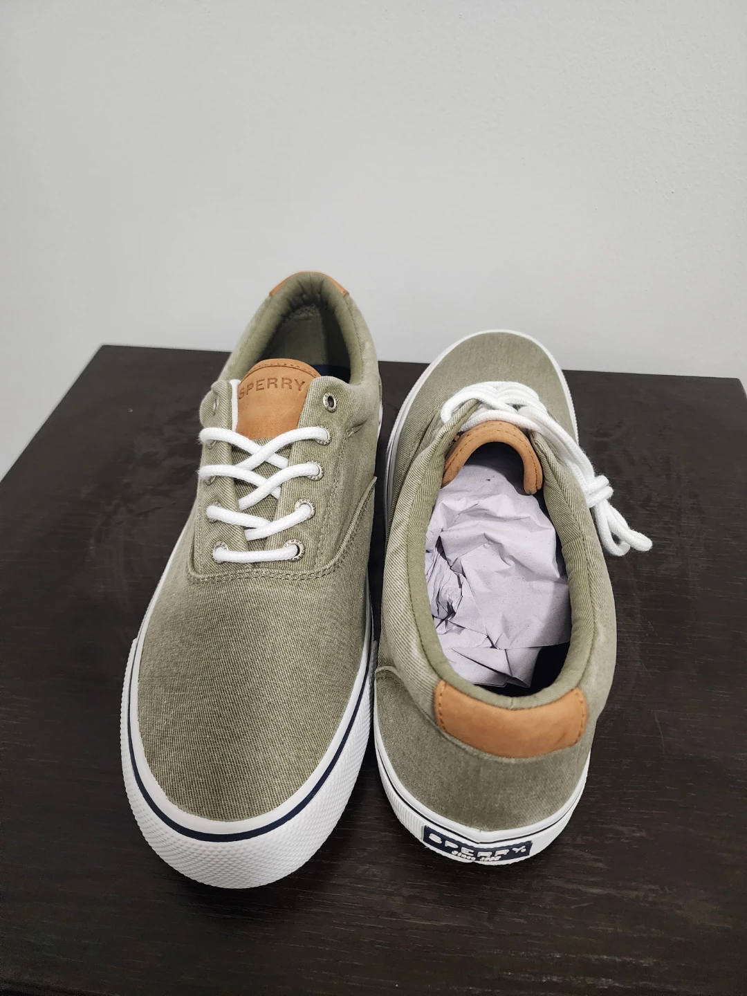 Sperry Seacycled SC Striper SW Twill Olive Men's Shoes - photo 2