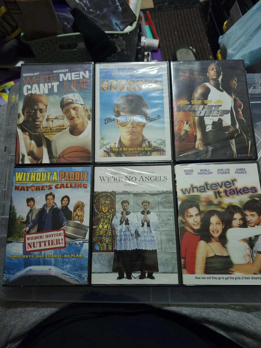 Lot of 6 Movies: White Men Can't Jump, The Way Way