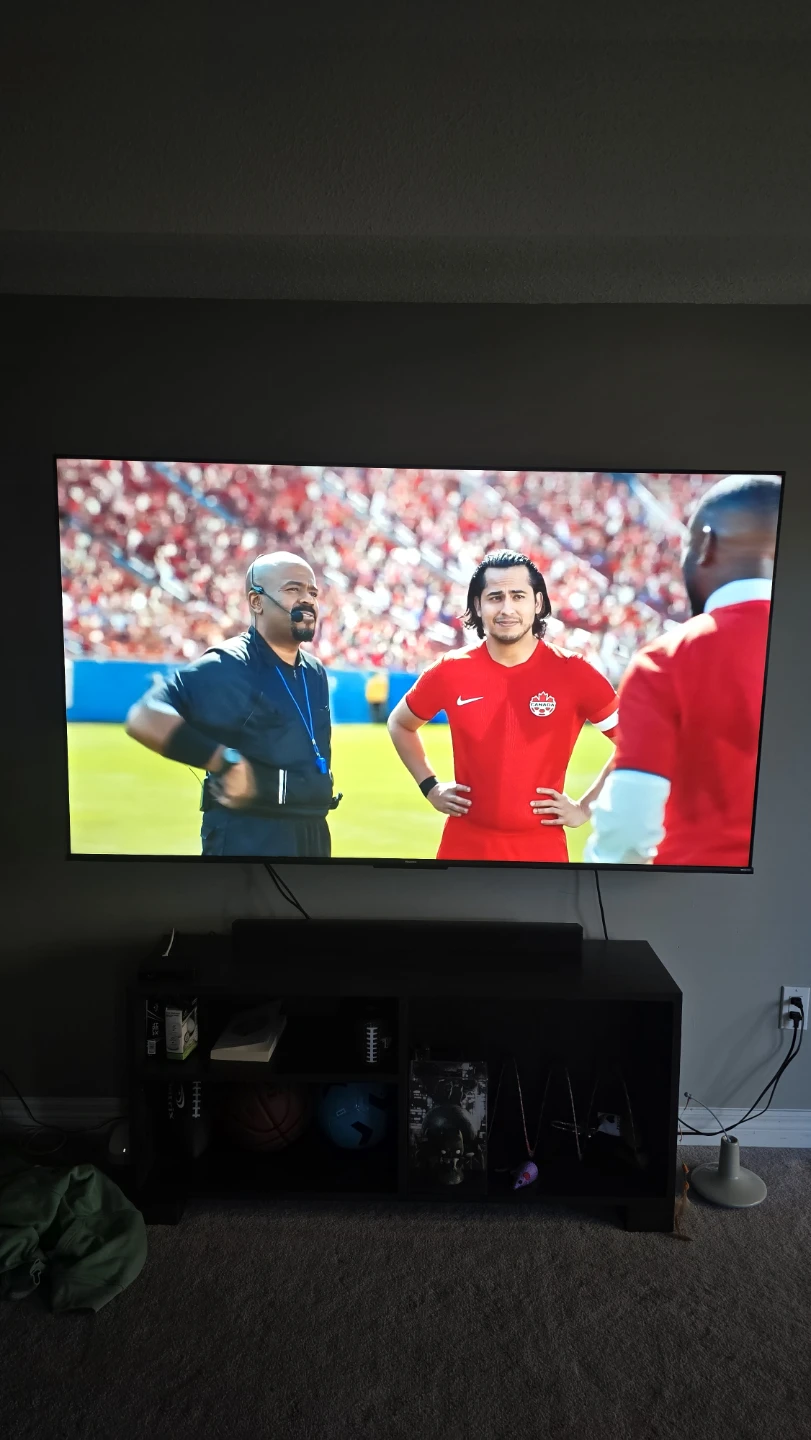 75" TV and sound bar