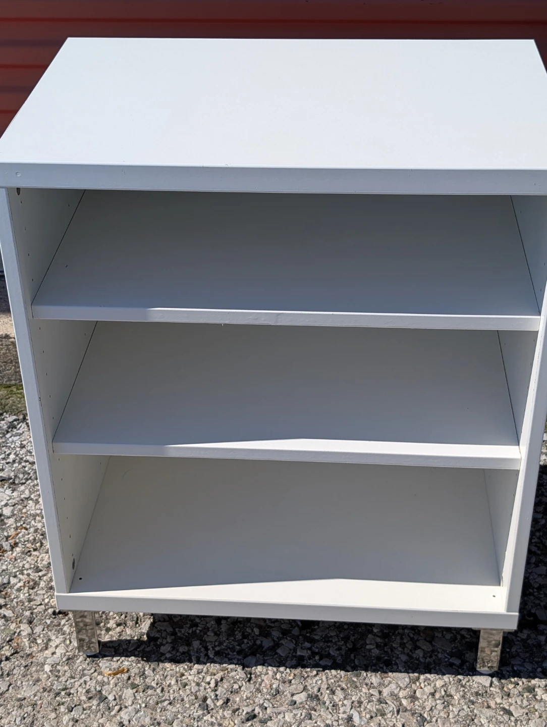 White 3-Shelf Storage Unit - photo 2