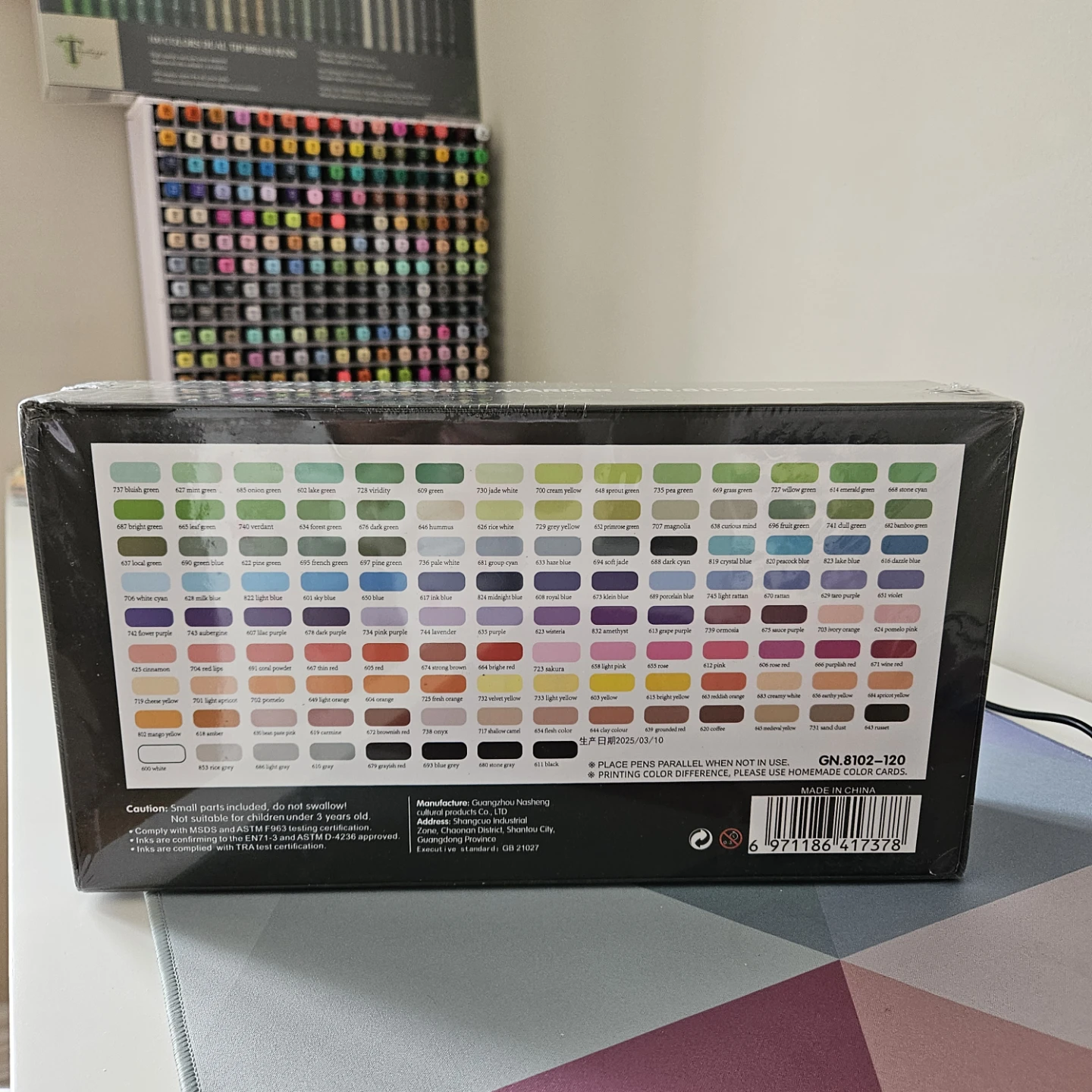 Brand new GuangNa Acrylic Dual Tip Markers - 120 Colours - photo 2