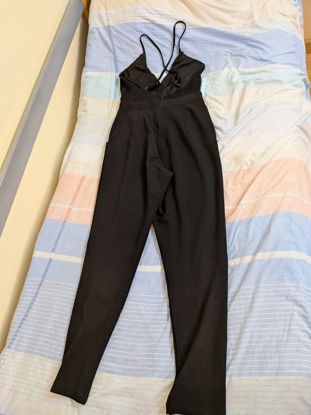 Black Sparkly Halter Neck Jumpsuit - photo 4