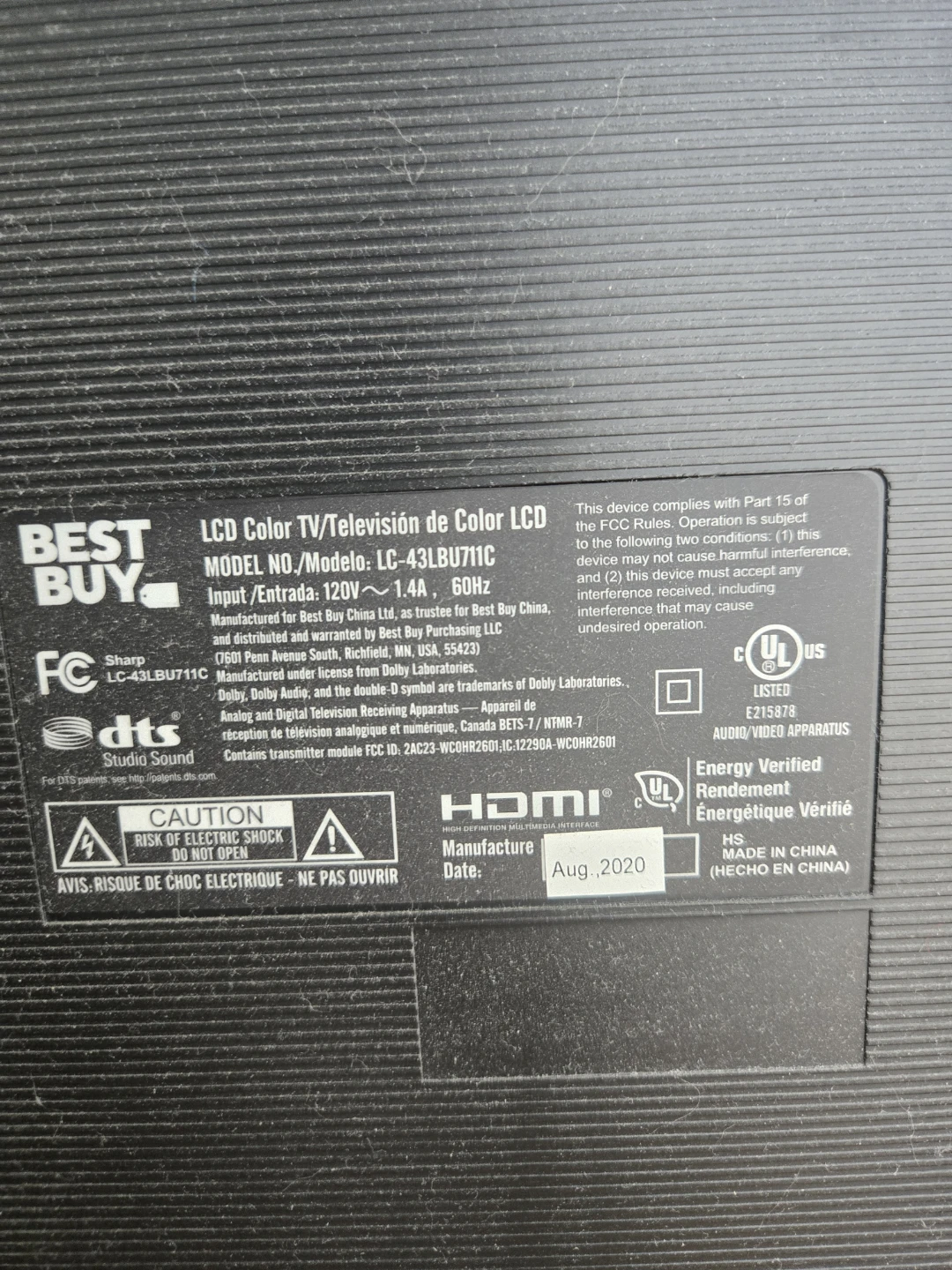 Sharp LC-43LBUT11C 43" Roku TV - photo 5