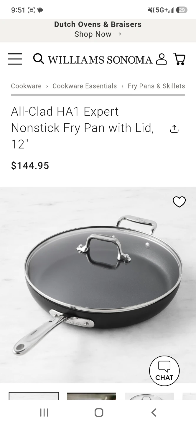 All-Clad HA1 Expert Nonstick Fry Pan with Lid, 12" - photo 4