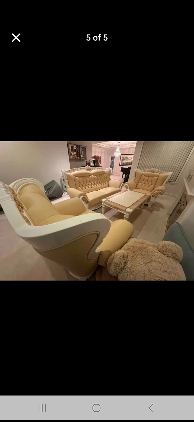Luxury Tufted Sofa and Armchair Set - photo 2