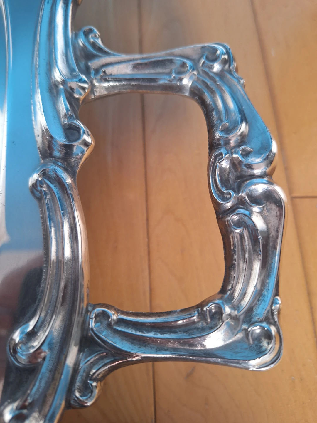 Vintage Silver Plated XL 28" Footed Serving Tray - photo 4