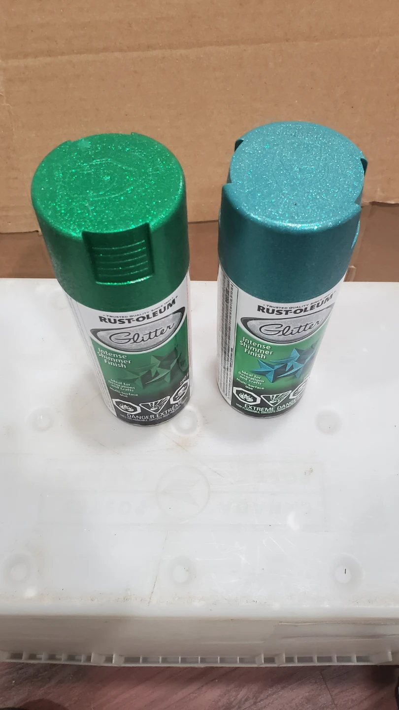 Rust-Oleum Glitter Spray Paint Set - Green & Teal - photo 3