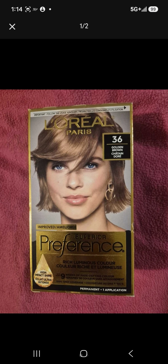 L'Oréal Superior Preference 36 Golden Blonde Hair Colour