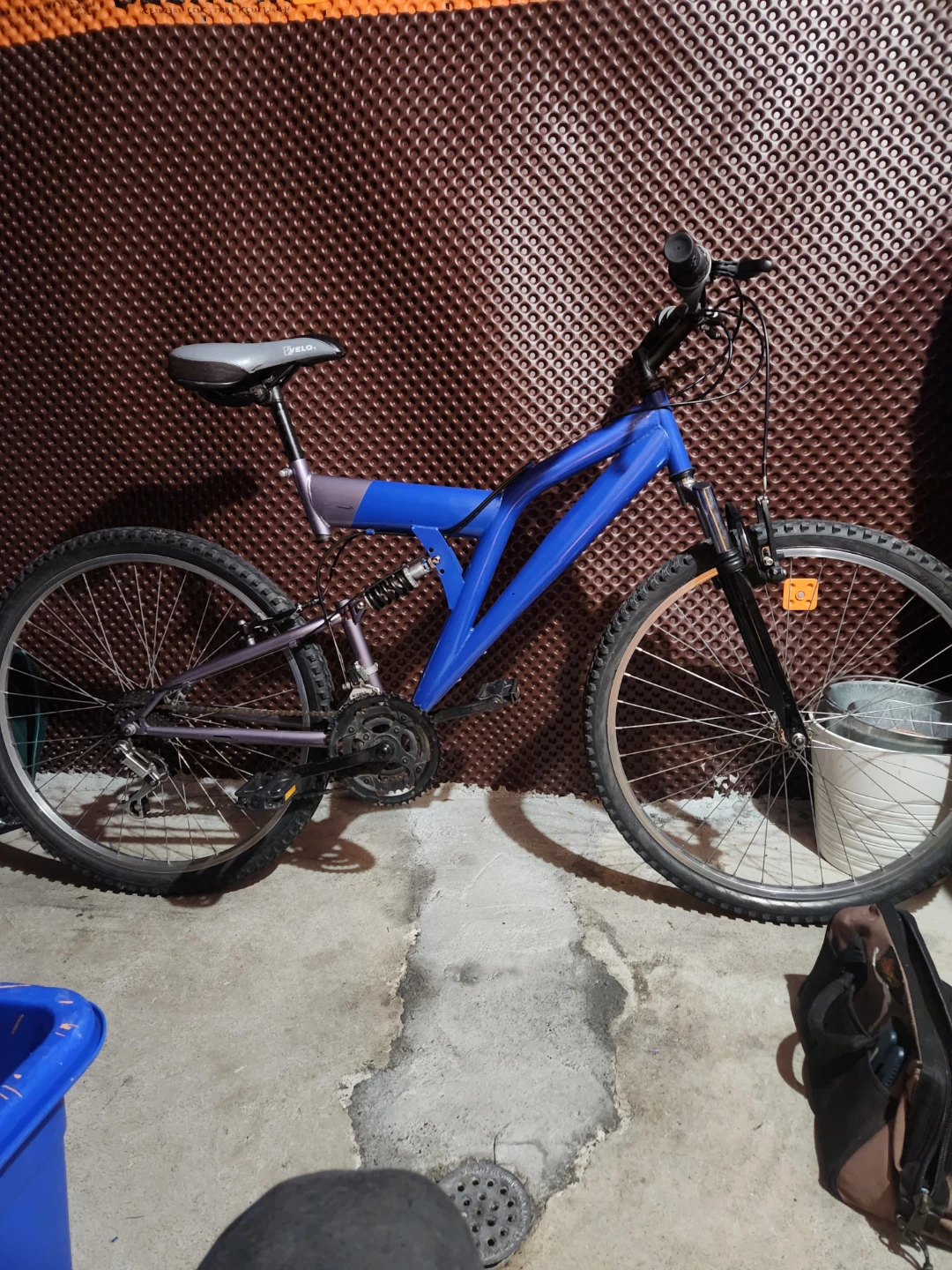 Blue Dual Suspension Mountain Bike