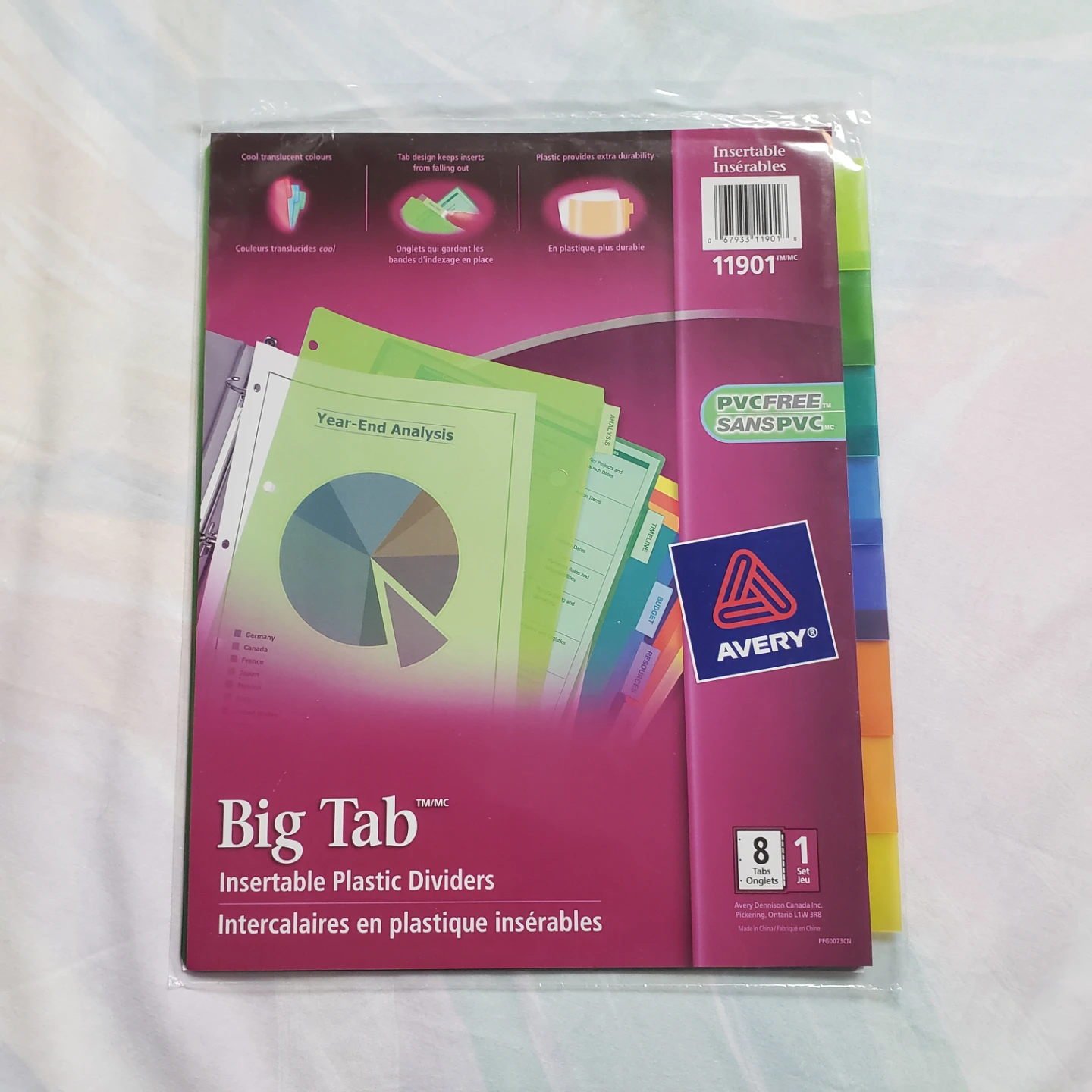 🆕Avery Big Tab Insertable Plastic Dividers