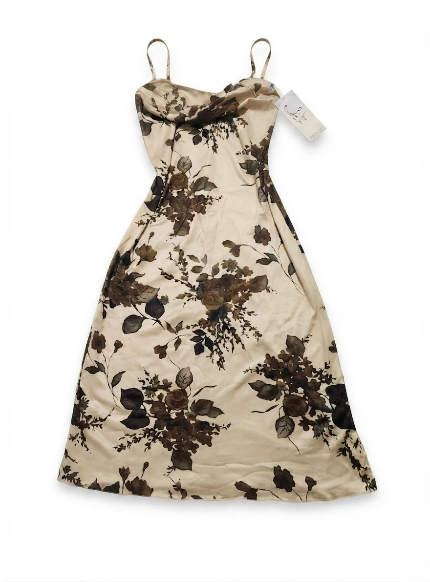 Commense Floral Slip Dress