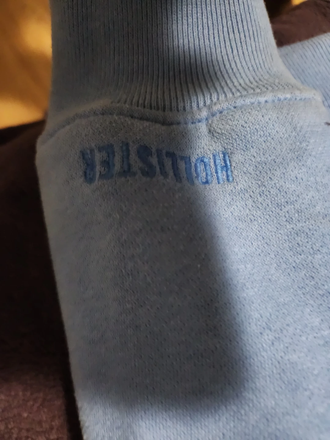 Hollister Boxy Fit Hoodie- Blue- Men:xs Women: Small - photo 4